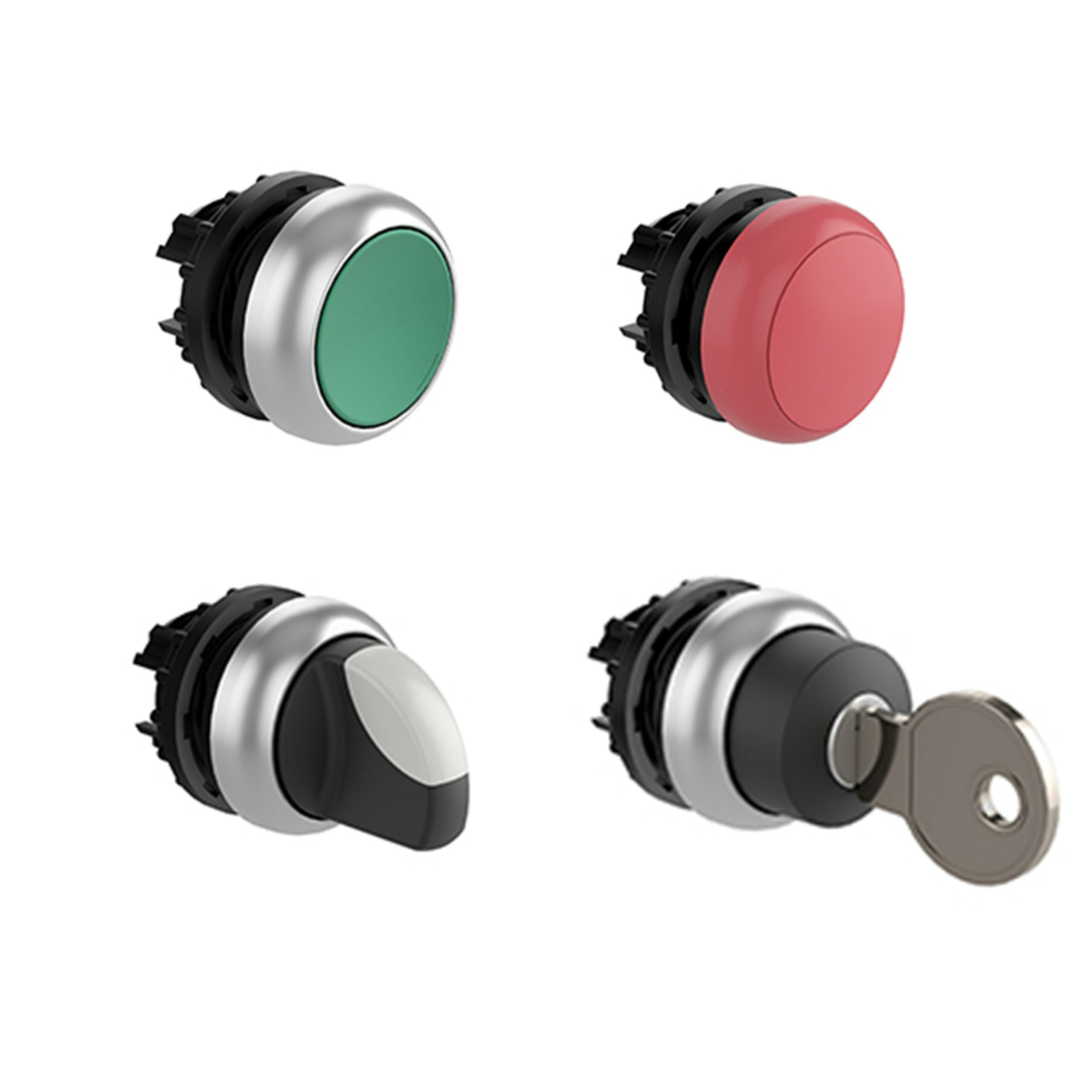 Eaton M22-Dp-R-X0 Paddestoel Drukknop Rood Inbouw/Paneelb - Afbeelding 2