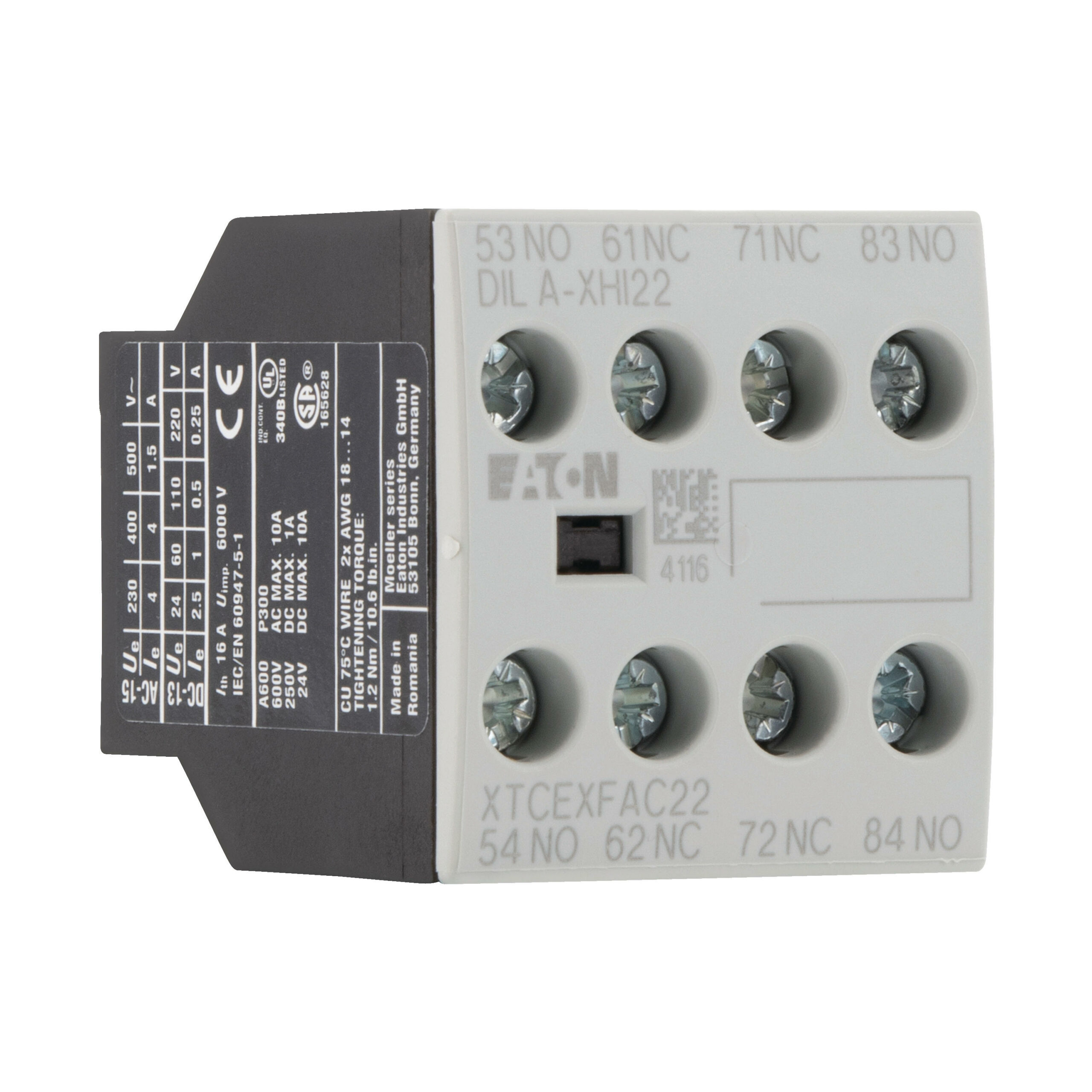 Eaton Dila-Xhi22 Hulpcontactblok 2Xm 2Xv - Afbeelding 2