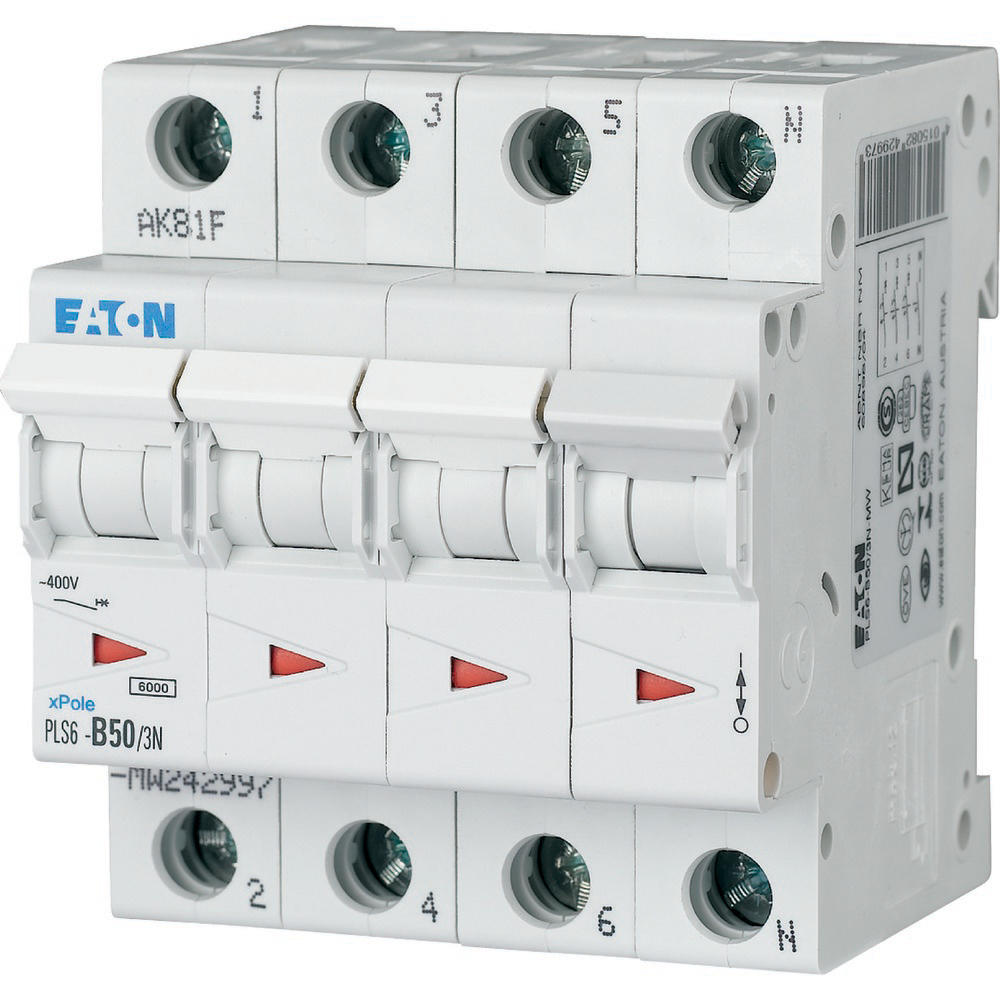 Eaton Automaat B50A 3P+N 6Ka