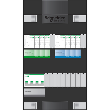 Schneider Electric Groepenkast 6Gr 1F 2Rij 2Als - Afbeelding 2
