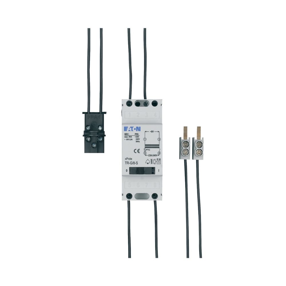 Eaton Beltrafo 230V/8V 1A +Schakelaar Tr-G/8-S Flex Met Draden - Afbeelding 2