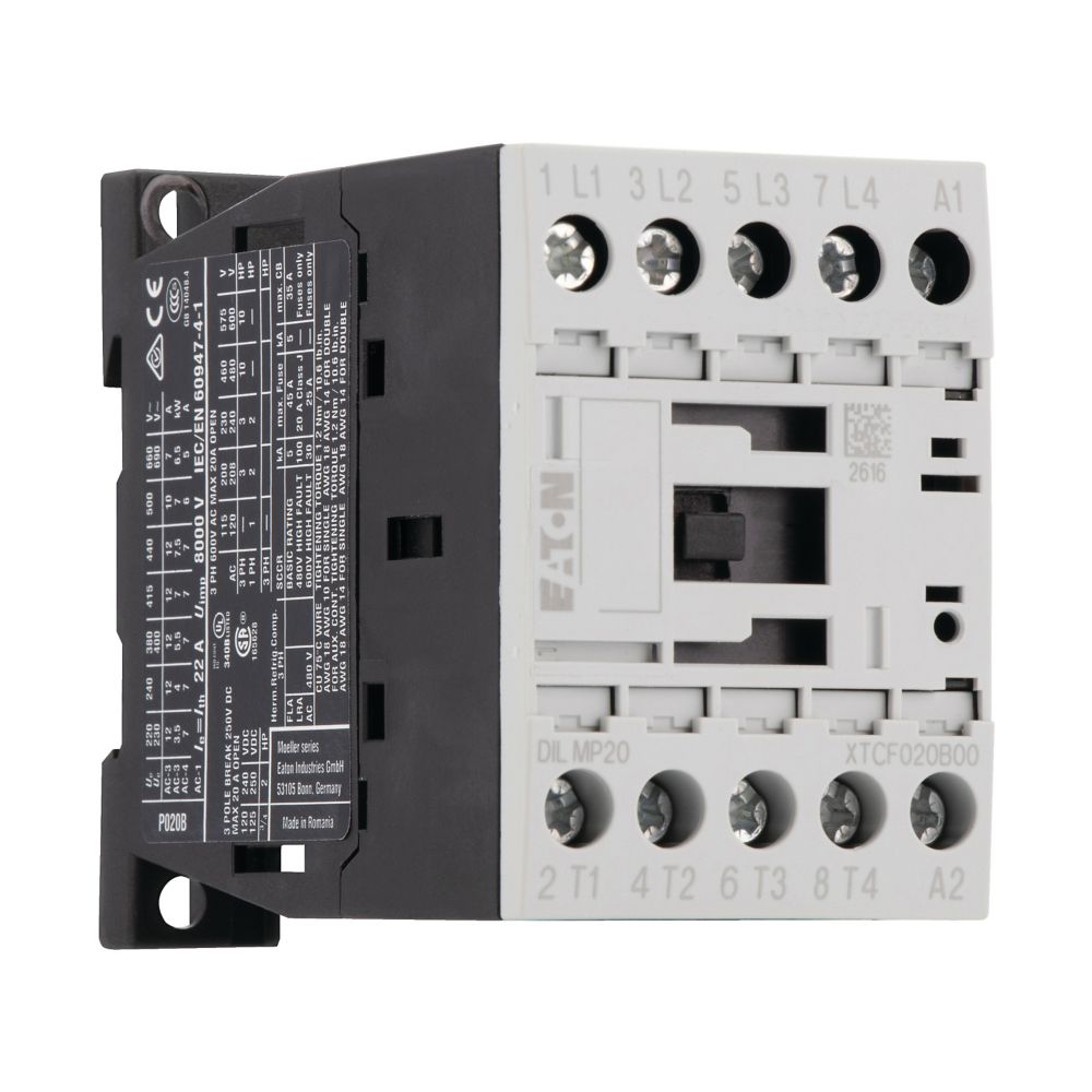 Eaton Dilmp20 230V 4P Magneetschakelaar 4Xm(20A) Relais - Afbeelding 4
