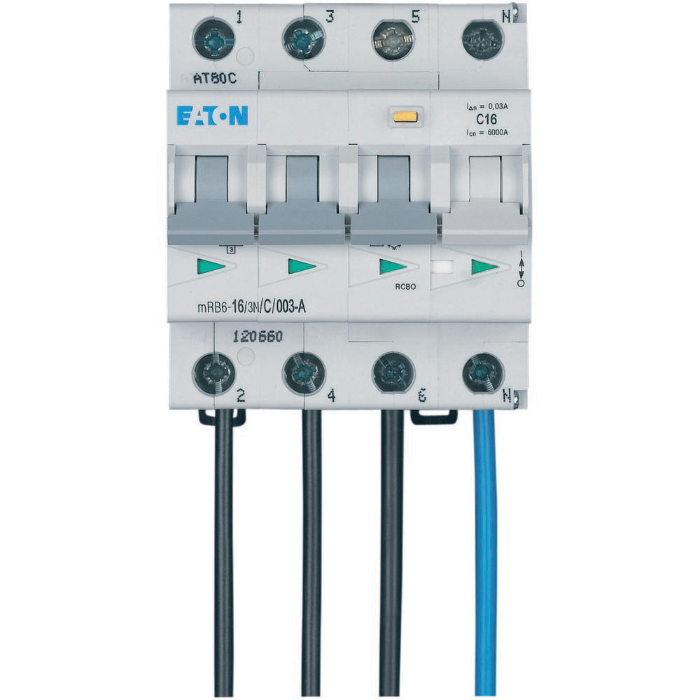 Eaton Aardlekautomaat B16A 3P+N 30Ma 6Ka - Flex