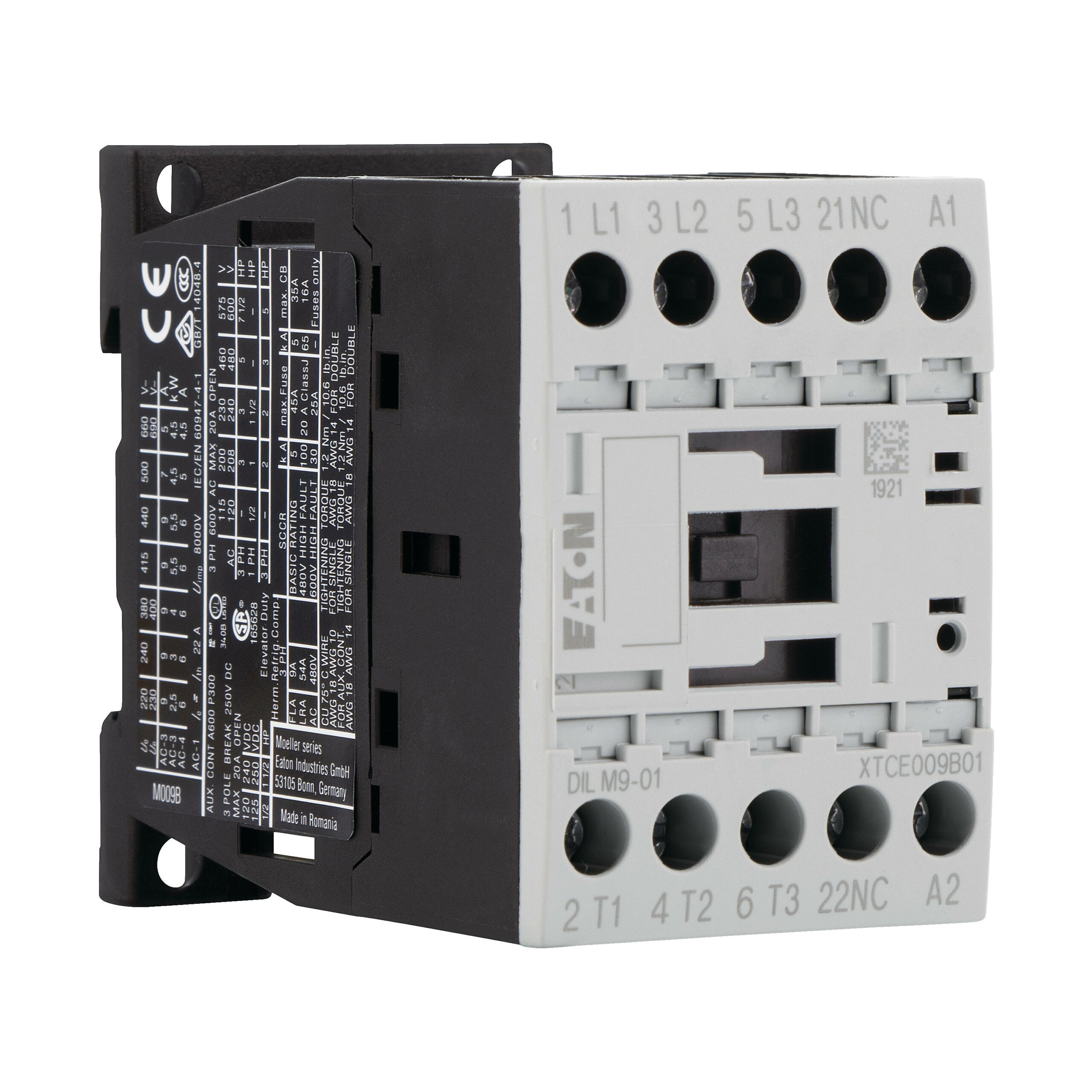 Eaton Dilm9-01 230V Magneetschakelaar 3X20A Maak+1Xv - Afbeelding 3