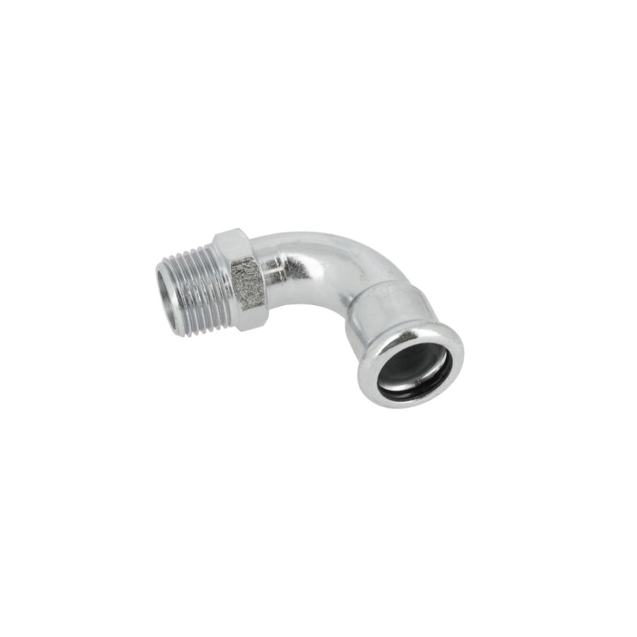 BONFIX M-press C-staal bocht 90° 1/2" bu.dr. x 18 mm
