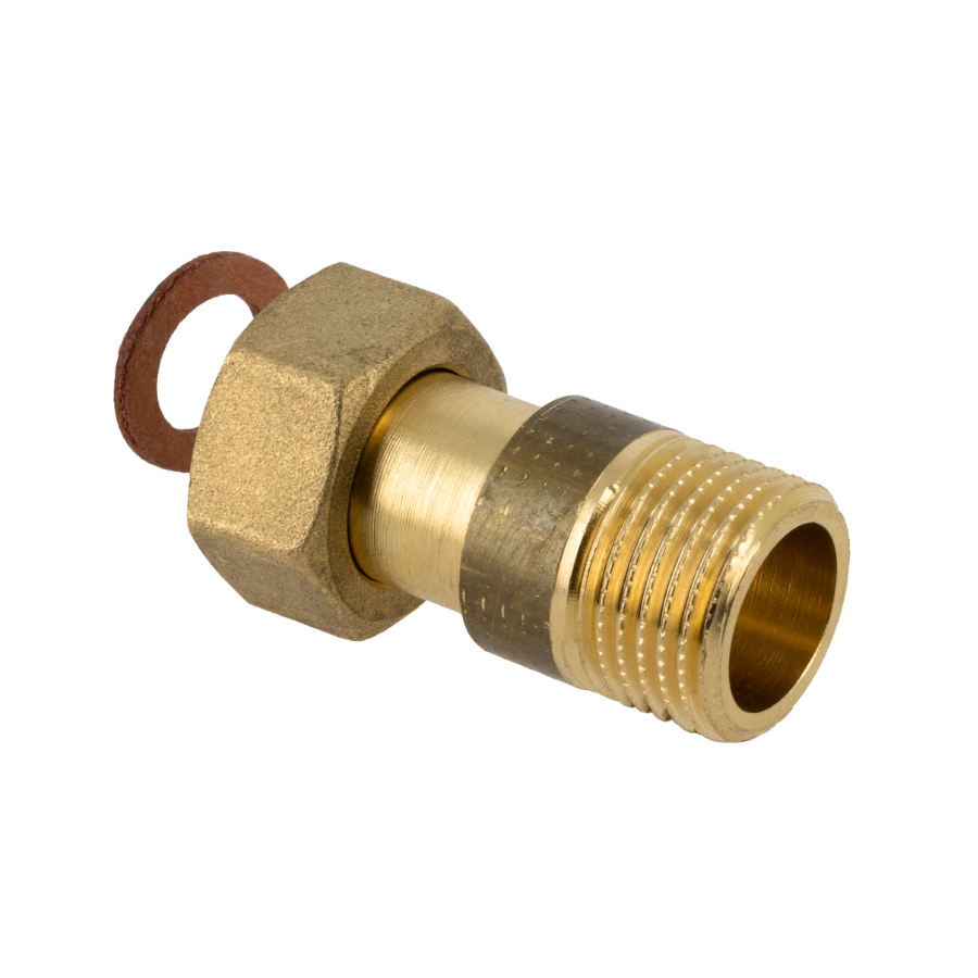 BONFIX Draad messing 2-del kopp. 1/2" bi.dr. x 1/2" bui.dr.