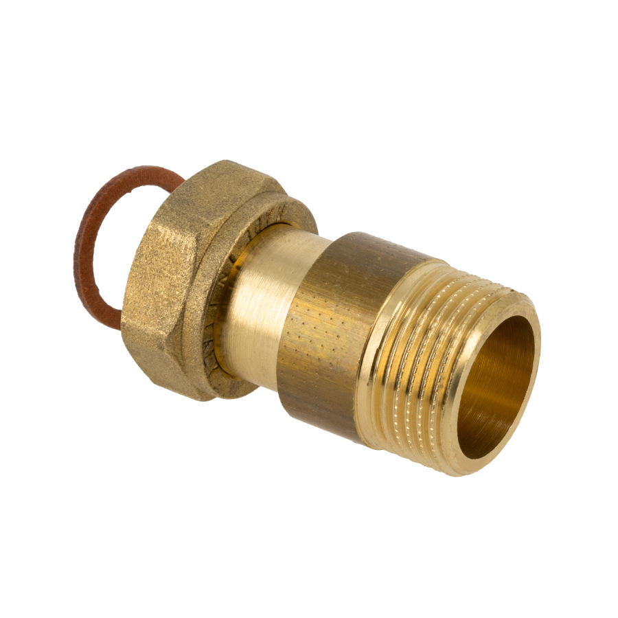 BONFIX Draad messing 2-del kopp. 3/4" bi.dr. x 3/4" bui.dr.