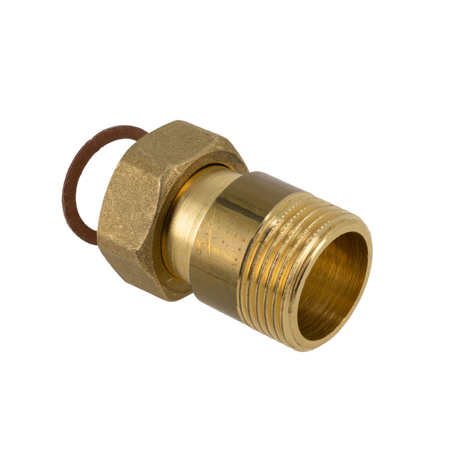 BONFIX Draad messing 2-del kopp. 1" bi.dr. x 1" bui.dr.