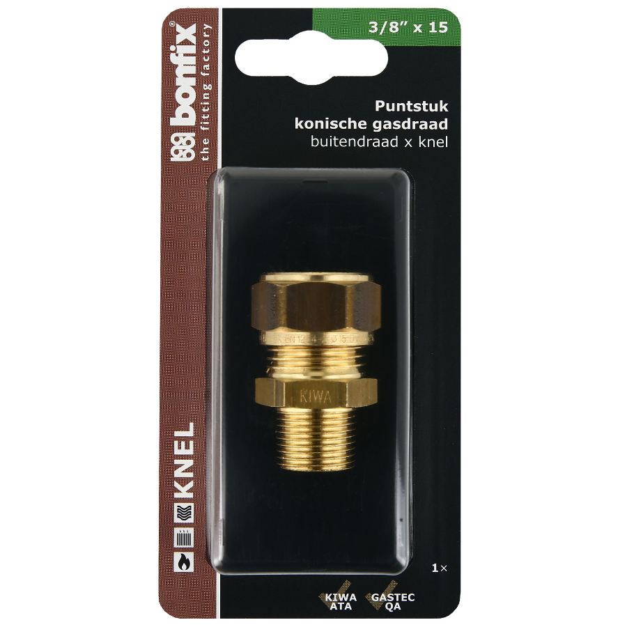 BONFIX Blister Puntstuk 3/8" buitendraad x 15 mm