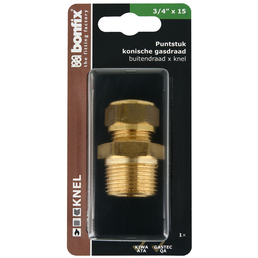 BONFIX Blister Puntstuk 3/4" buitendraad x 15 mm