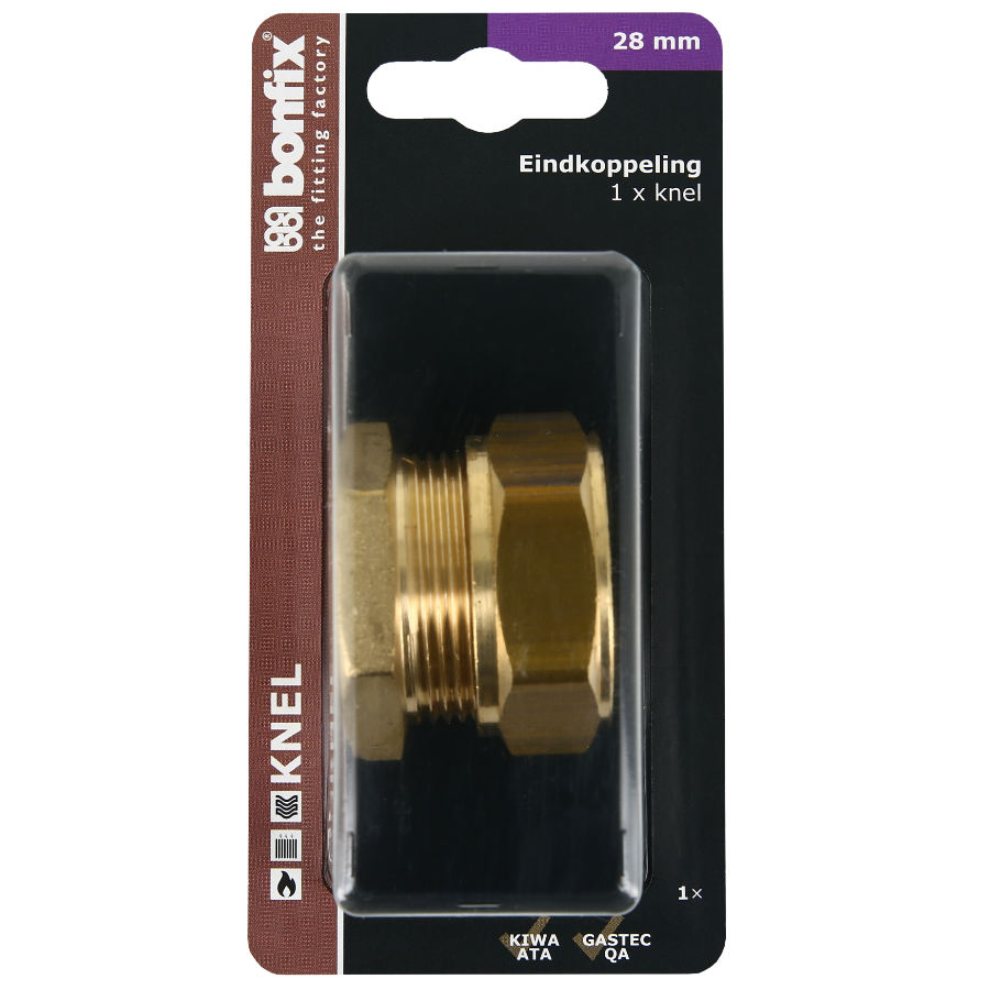 BONFIX Blister Eindkoppeling 28 mm