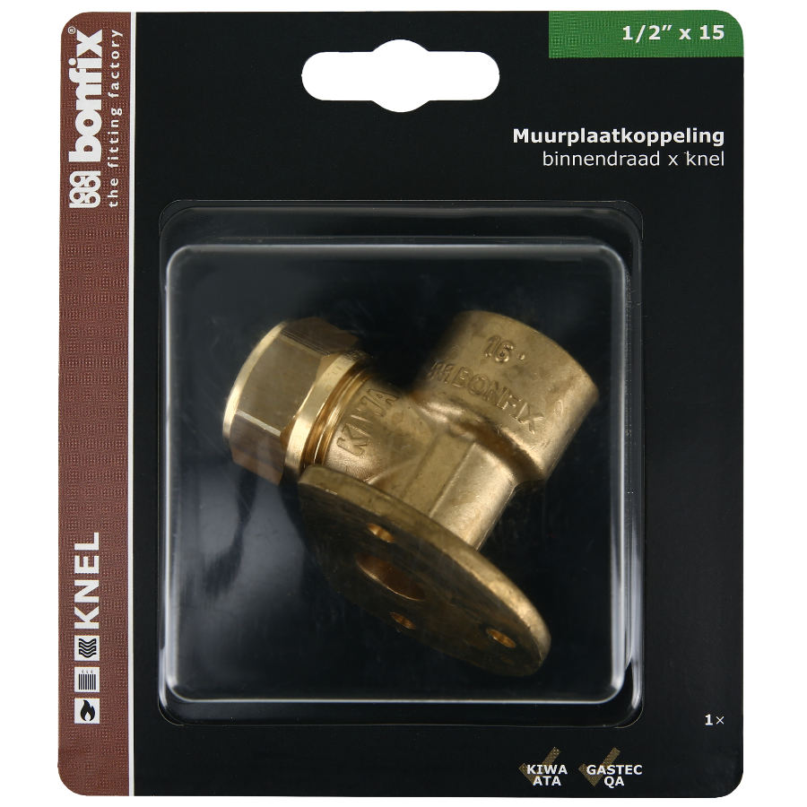BONFIX Blister Muurplaat 1/2" binnendraad x 15 mm