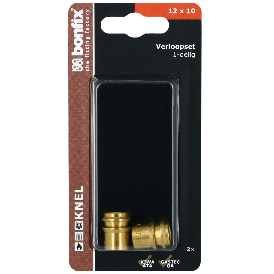 BONFIX Blister Verloopset 12 x 10 mm 2 stuks