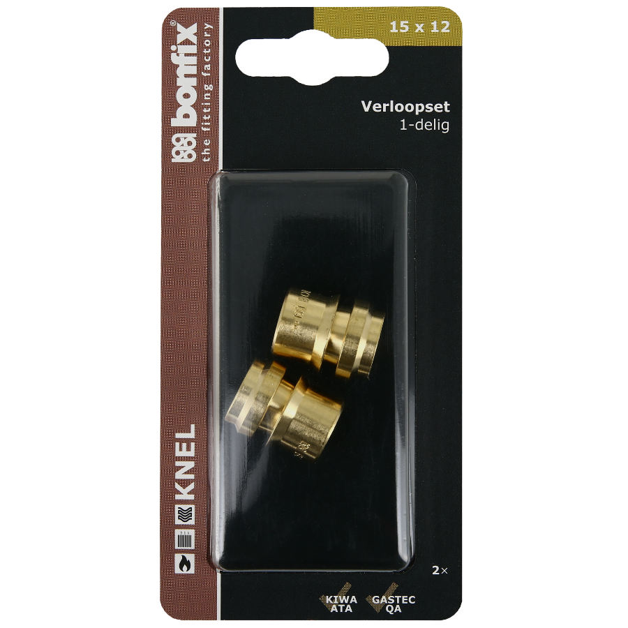 BONFIX Blister Verloopset 15 x 12 mm 2 stuks
