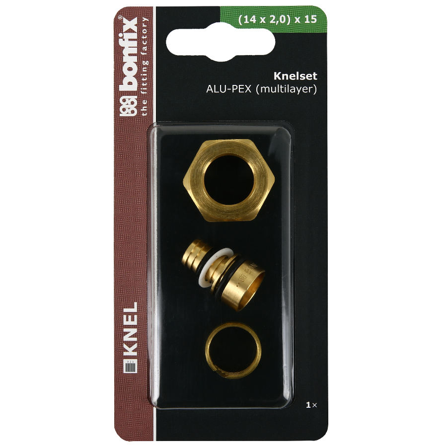 BONFIX Blister Knelset van 14x2,0 naar 15 mm knel