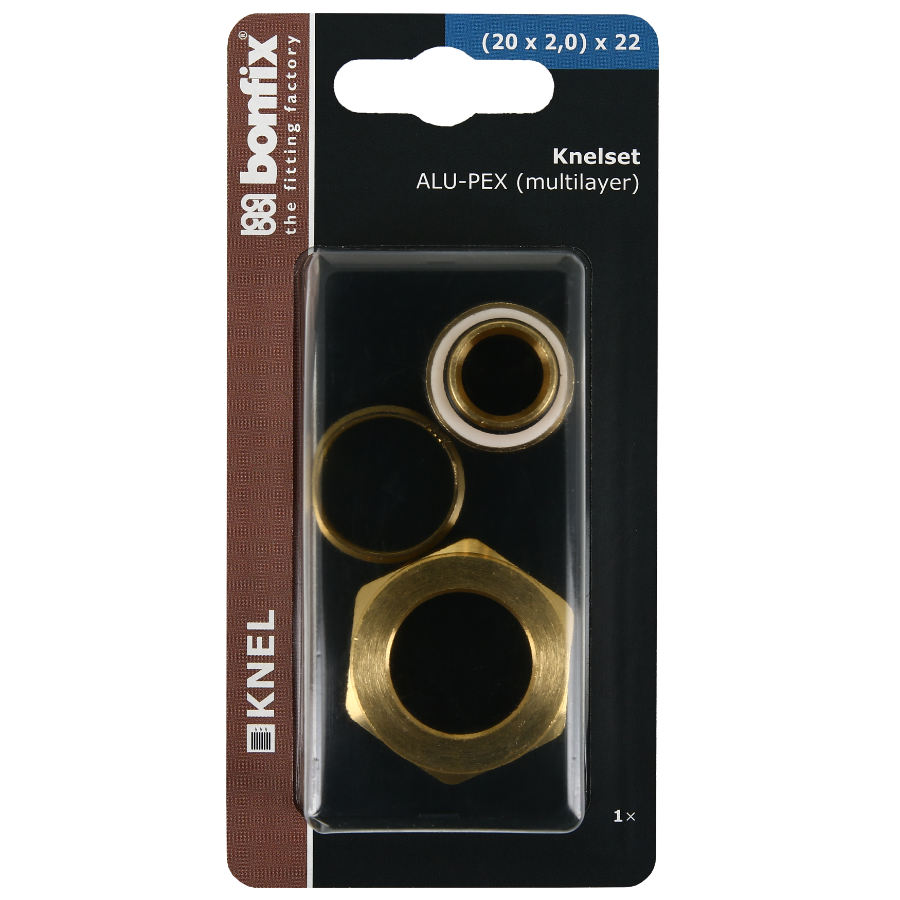 BONFIX Blister Knelset van 20x2,0 naar 22 mm knel