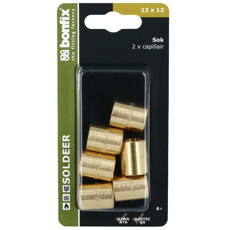 BONFIX Blister Cap sok 12 x 12 mm 6 stuks