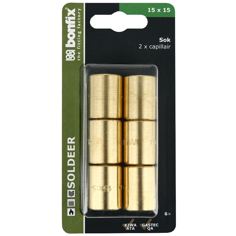 BONFIX Blister Cap sok 15 x 15 mm 6 stuks