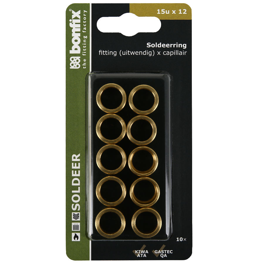 BONFIX Blister Cap soldeerring 15u x 12 mm 10 stuks