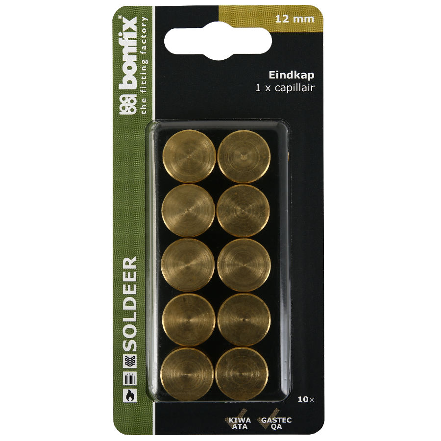 BONFIX Blister Cap soldeerkap 12 mm 10 stuks