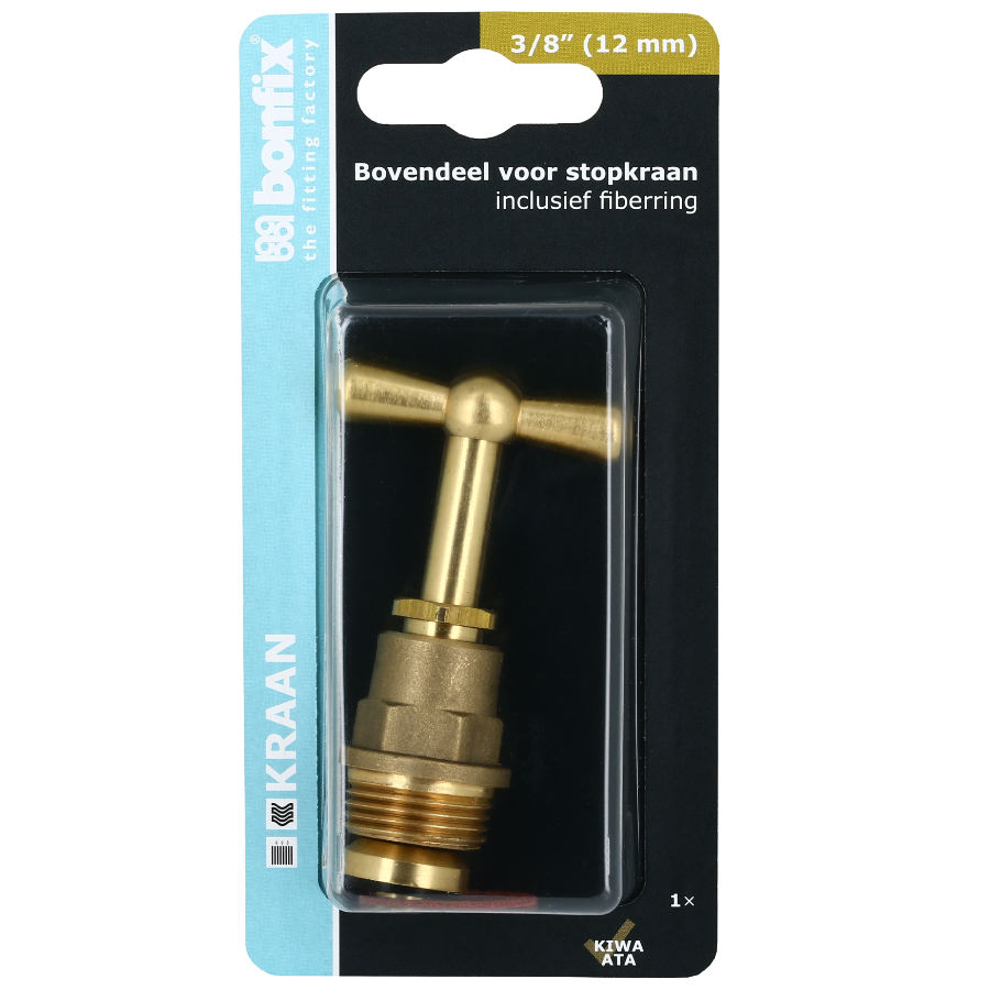 BONFIX Blister Messing bovendeel voor stopkraan 3/8" (12 mm)