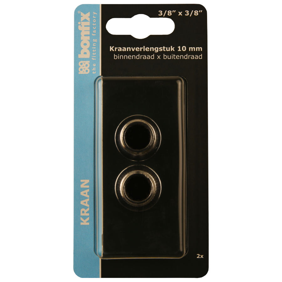 BONFIX Blister kraanverlengstuk 3/8bi x 3/8bu 10mm 2st