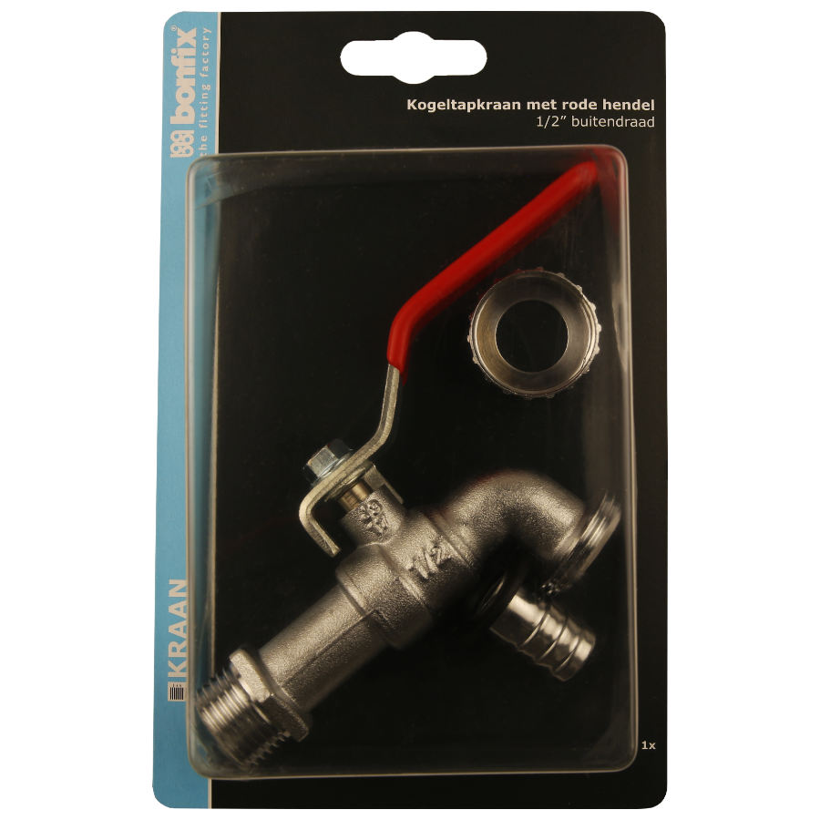 BONFIX Blister kogeltapkraan 1/2 met hendel