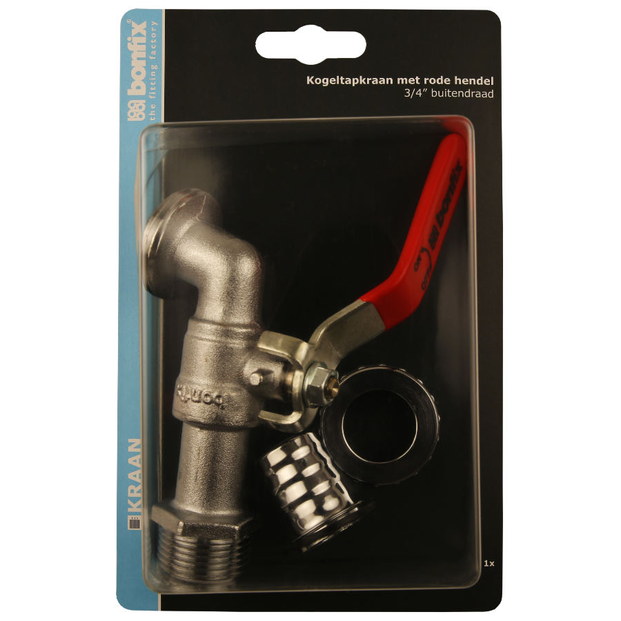 BONFIX Blister kogeltapkraan 3/4 met hendel