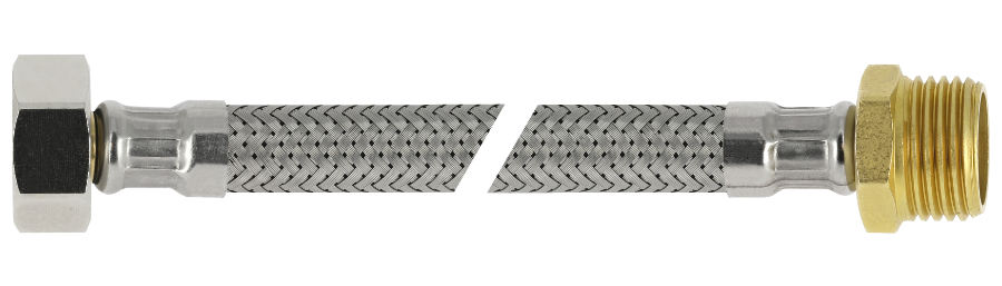 BONFIX Blister RVS flex. slang 35cm 3/8" bi. x 3/8" bu.