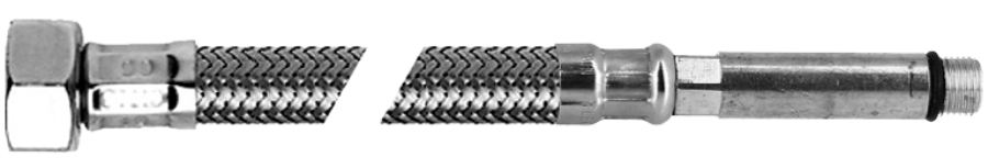 BONFIX Blister RVS Flexibele slang 35 cm 3/8" bi x M10 lang