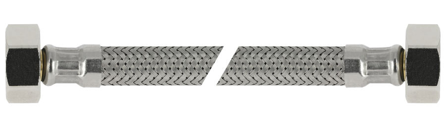 BONFIX Blister RVS Flexibele slang 50 cm 3/8" bi x 1/2" bi