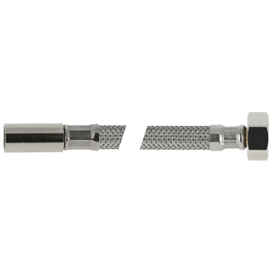 BONFIX Blister RVS Flexibele slang 50 cm 1/2" bi x Ø10 mm