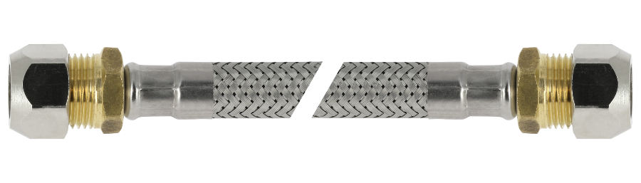 BONFIX Blister RVS Flexibele slang 50 cm 12 mm x 15 knel