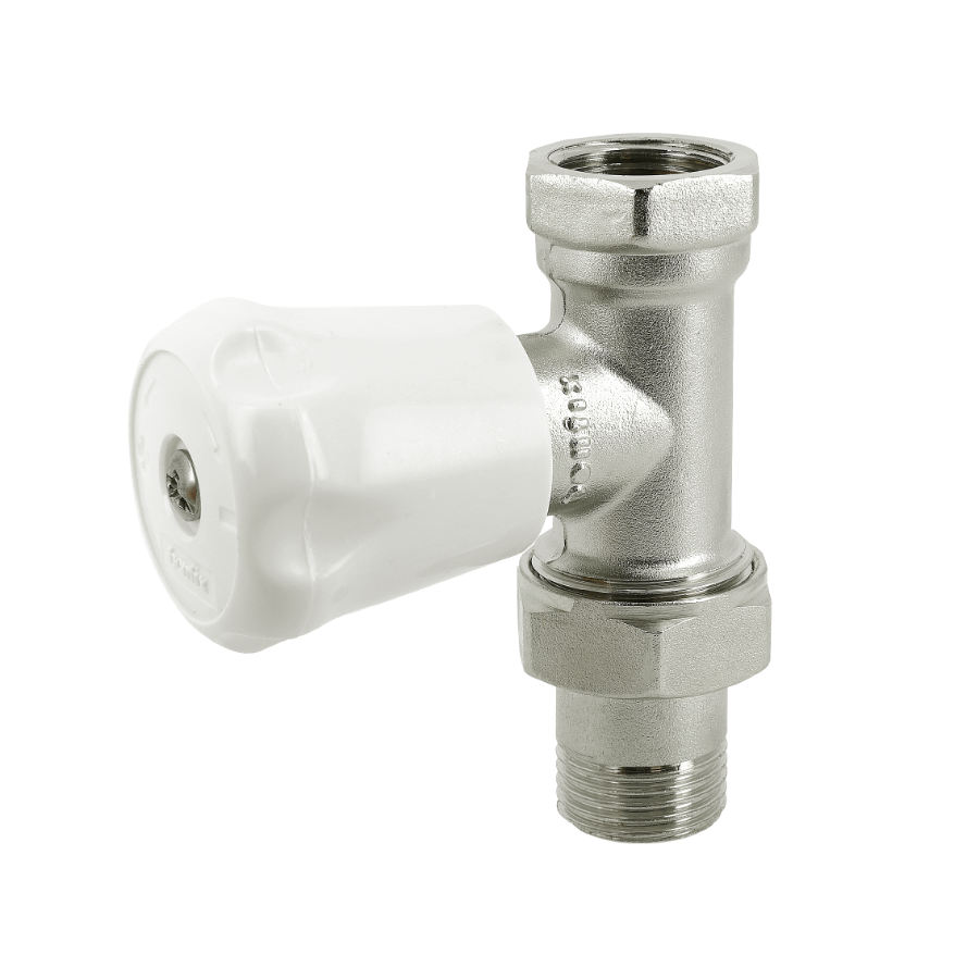 BONFIX Radiatorkraan 1/2" recht met koppeling 1st
