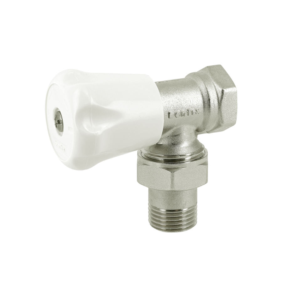 BONFIX Radiatorkraan 1/2" haaks met koppeling 1st