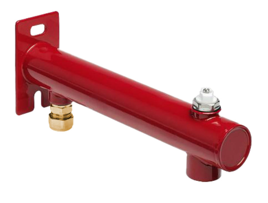 BONFIX Expansievatconsole 3 gats, gem. messing ROOD 1st.
