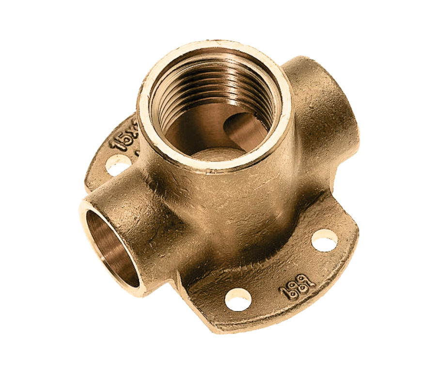 BONFIX soldeer muurplaat dubbel 15 x 1/2" bi.dr. x 15 1st
