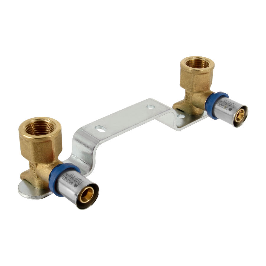 BONFIX Alu-pers muurplaatbeugel 1/2" bi.dr. x 20 mm 1st