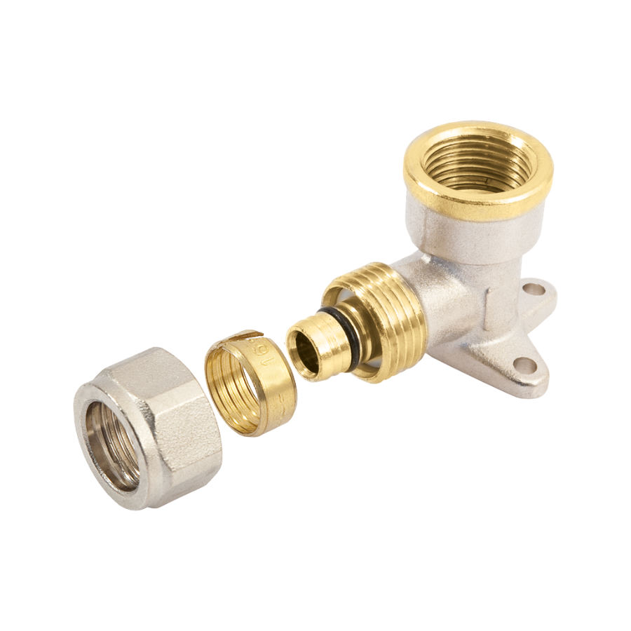 BONFIX Alu-knel Muurplaat 1/2 binnendraad x 16 1st