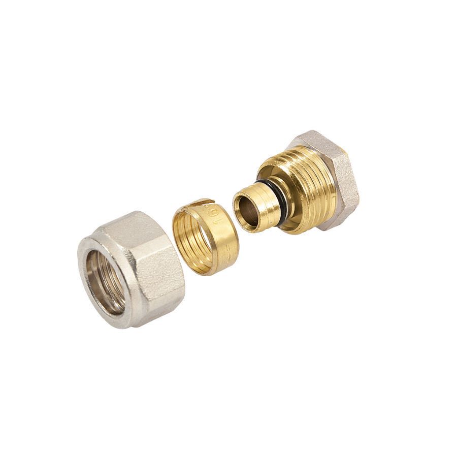 BONFIX Alu-knel eindkoppeling 16 mm 1st.