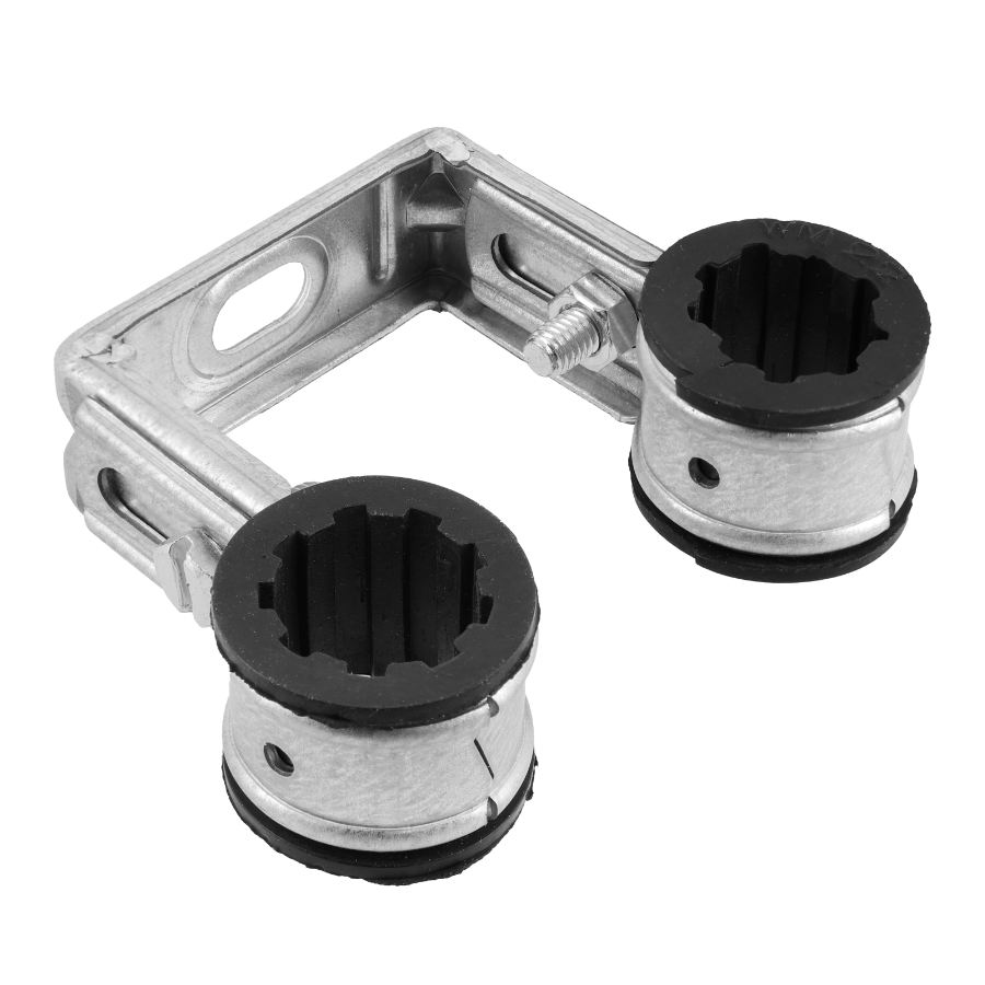 BONFIX Dubbele radiatorbeugel met EPDM 1/2"- 22 mm 1st.