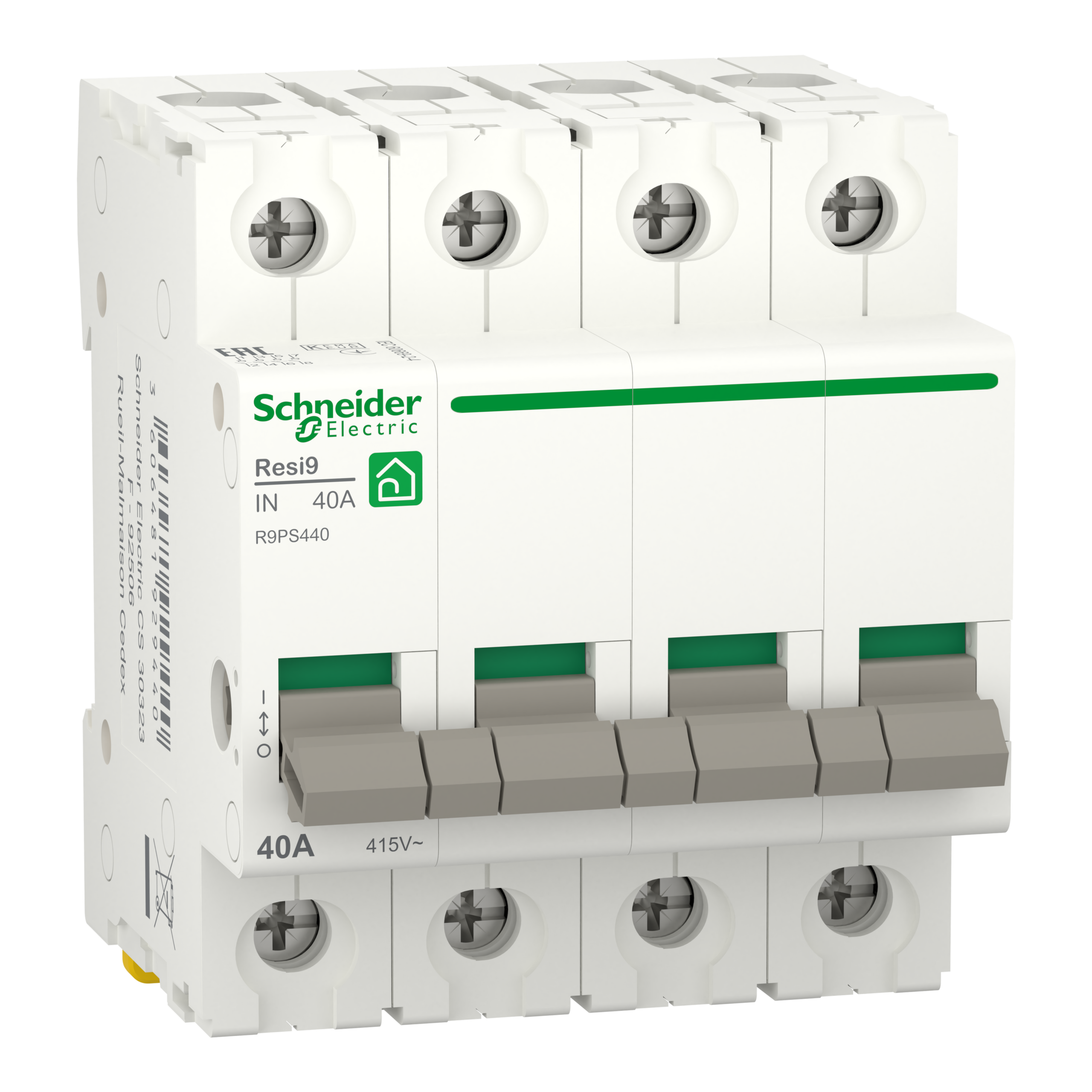 Schneider Electric Hoofdschakelaar 40A 4P Resi9