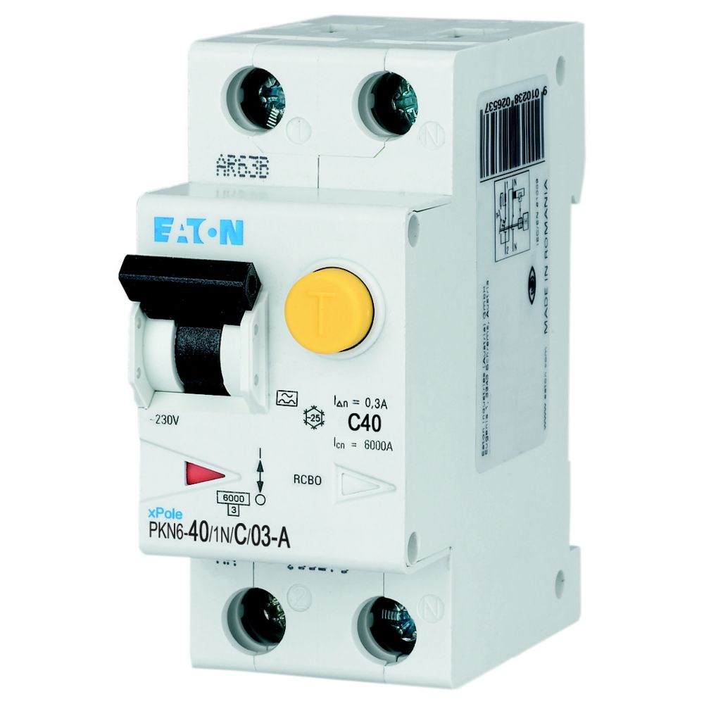Eaton Aardlekautomaat C40A 1P+N 300Ma 6Ka - Afbeelding 5