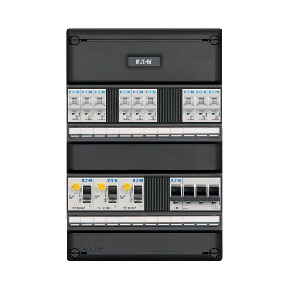 Eaton Groepenkast 9 Groeps 3X(2P)Aardlks + 4P Hfds 3F