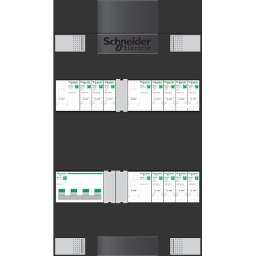 Schneider Electric Groepenkast 9Gr 3F 2Rij 3Als Fornuisgroep - Afbeelding 2