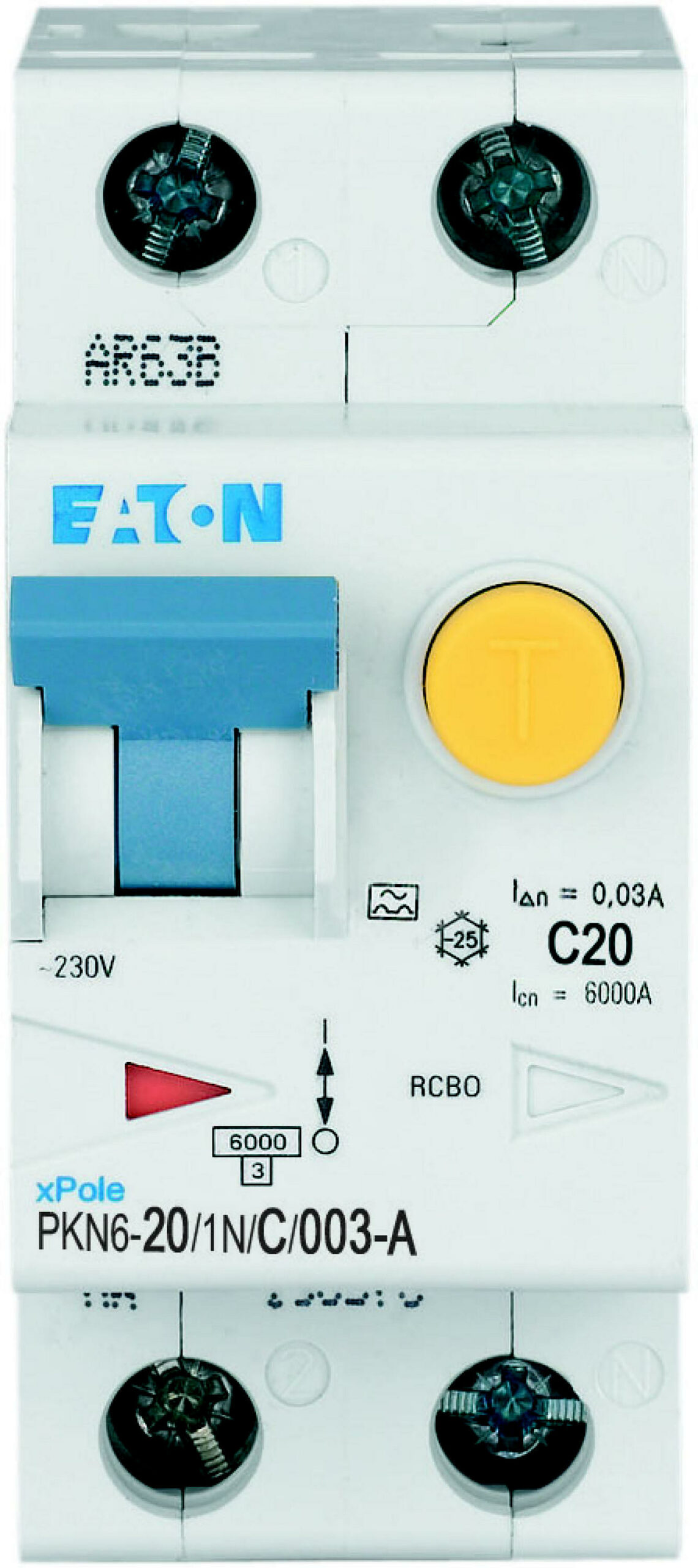 Eaton Aardlekautomaat C20A 1P+N 30Ma 6Ka - Afbeelding 3