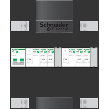 Schneider Electric Groepenkast 4Gr 1F 1Rij 2Als - Afbeelding 2