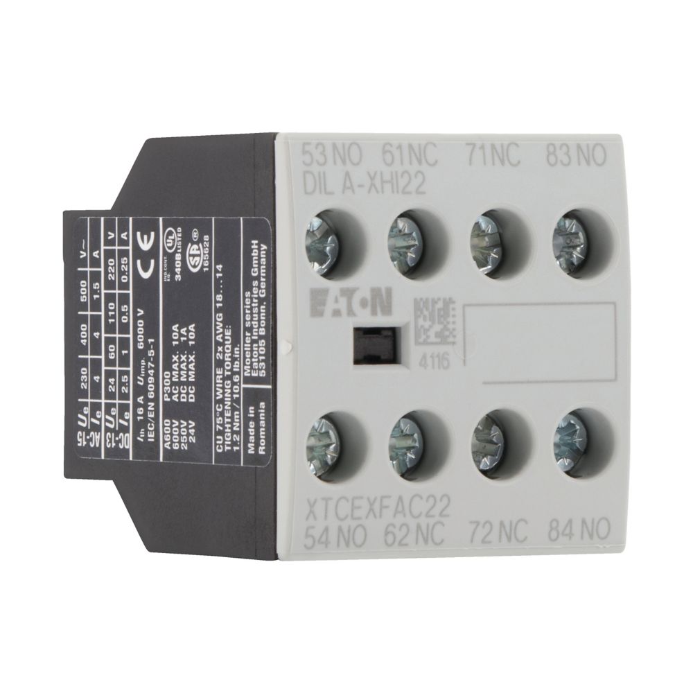 Eaton Dila-Xhi22 Hulpcontactblok 2Xm 2Xv - Afbeelding 5