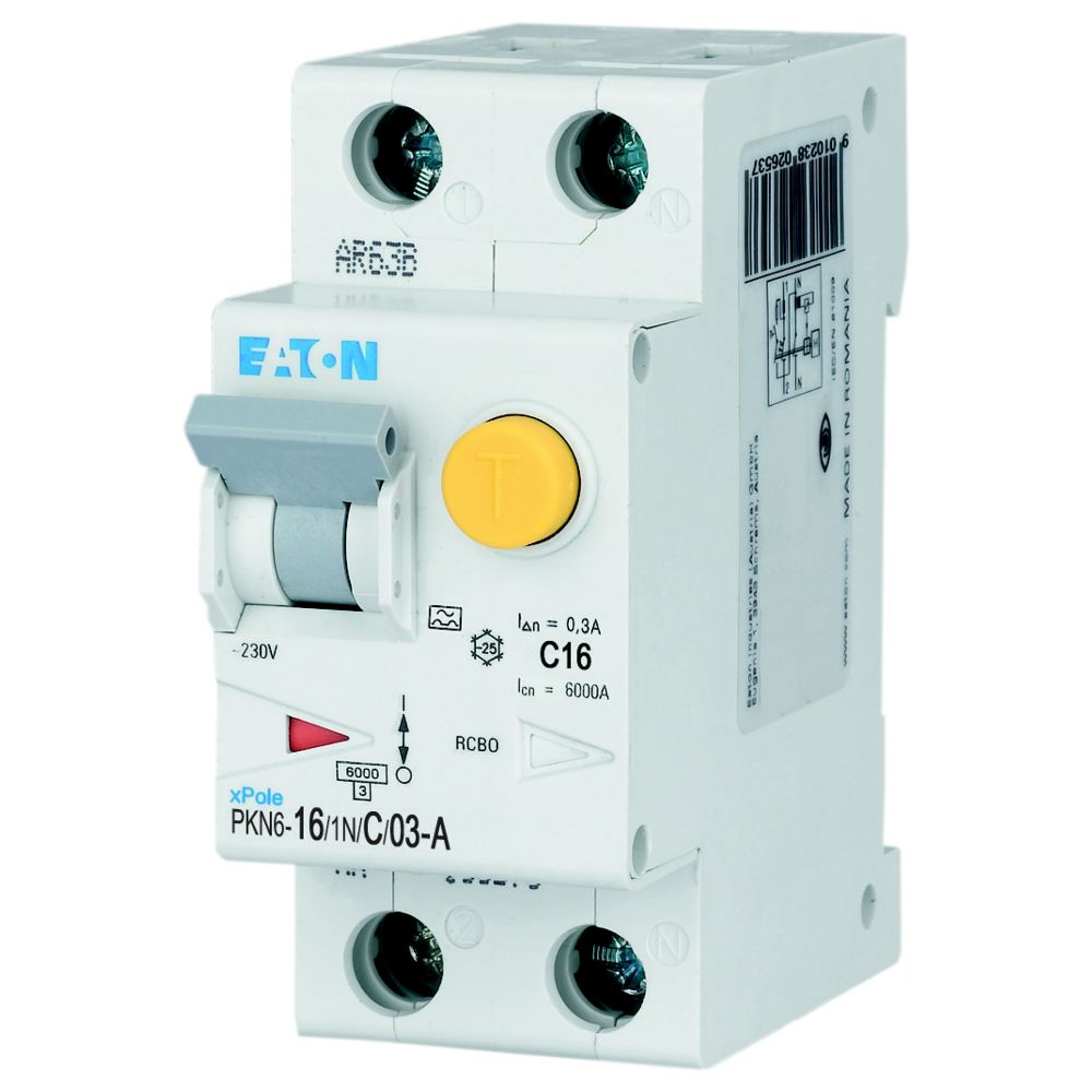 Eaton Aardlekautomaat C16A 1P+N 300Ma 6Ka - Afbeelding 7