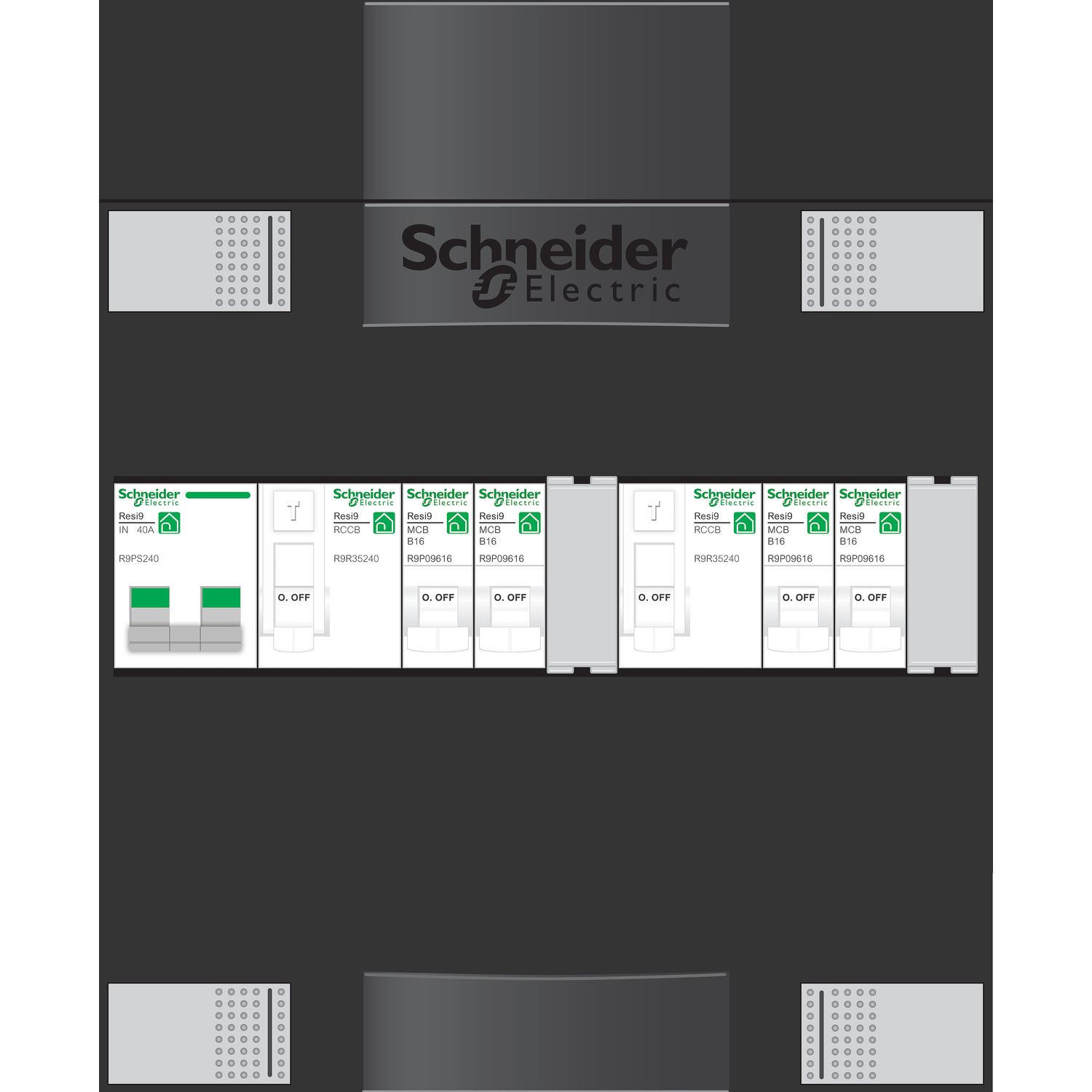 Schneider Electric Groepenkast 4Gr 1F 1Rij 2Als - Afbeelding 3
